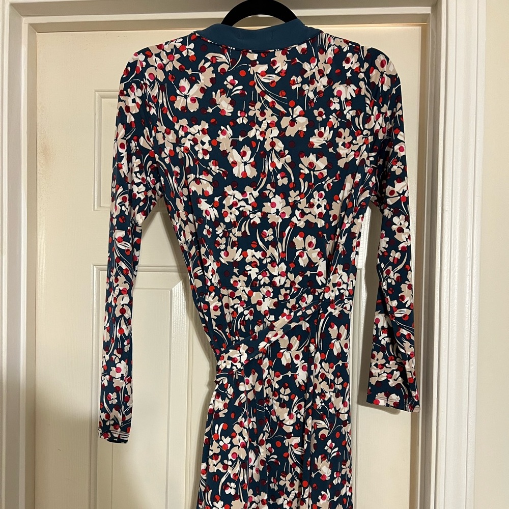 Knee length wrap dress